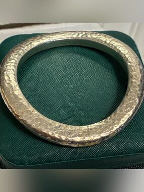 Simon Sebbag Hammered Sterling Silver Bangle Bracelet
